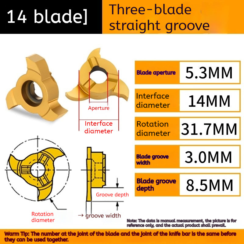 1152-Germany imported t-type cutter three-edged six-edged alloy t-type milling cutter small hole slot cutter cyclone milling cutter internal hole milling slot inserts Shandong Denso Pricision Tools Co.,Ltd.